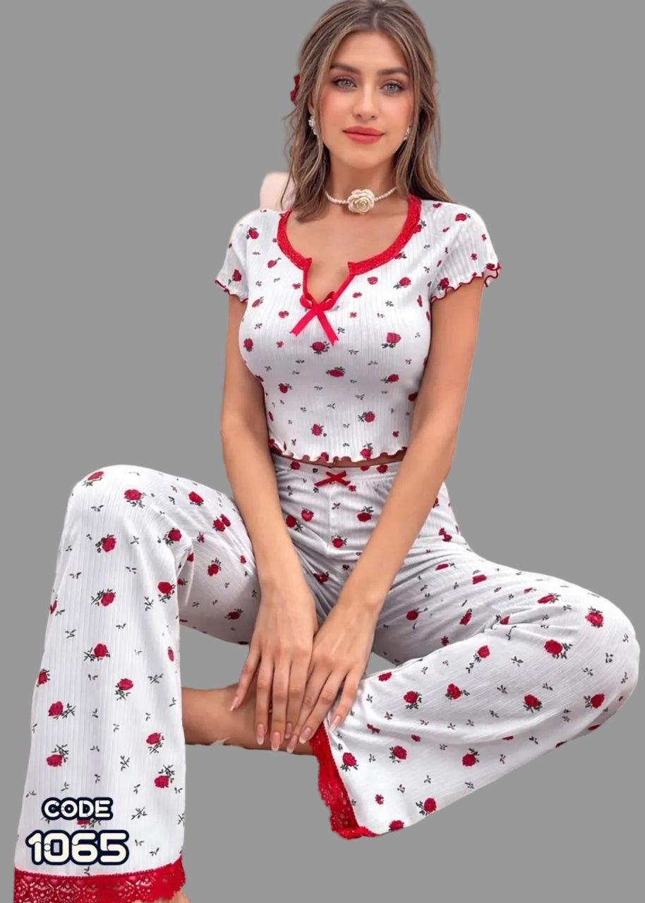 Comfortable cotton home pajamas by Vaura, soft fabric, with a relaxed fit and simple design for casual wear.